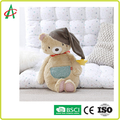 SNAS Soft Toy Bear بألوان زاهية 44x24x13 سم لعمر 0-4 سنوات