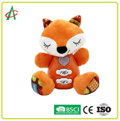 BPA Free Fox Musical Plush Toys للتدريب الحسي
