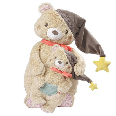 SNAS Soft Toy Bear بألوان زاهية 44x24x13 سم لعمر 0-4 سنوات