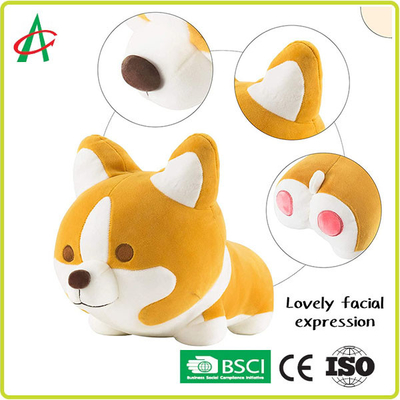ODM Shiba Inu Stuffed Toy، EN71-1-2-3 وسادة مخملية لطيفة من فصيل كورجي