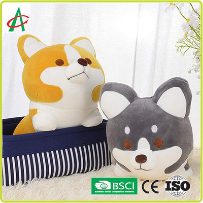 ODM Shiba Inu Stuffed Toy، EN71-1-2-3 وسادة مخملية لطيفة من فصيل كورجي