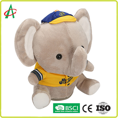 ألعاب من القطيفة الموسيقية 20 سم ، CPSIA Peek A Boo Singing Elephant