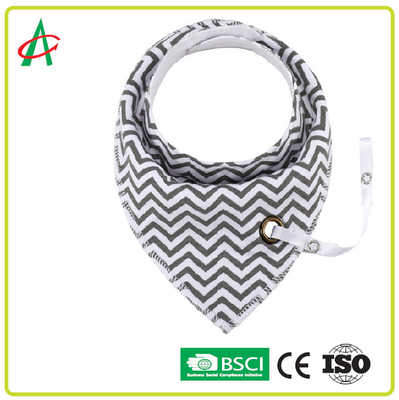 مرايل أطفال قطنية 100٪ لحديثي الولادة 34x31 سم مع مشبك مصاصة قابل للتعديل