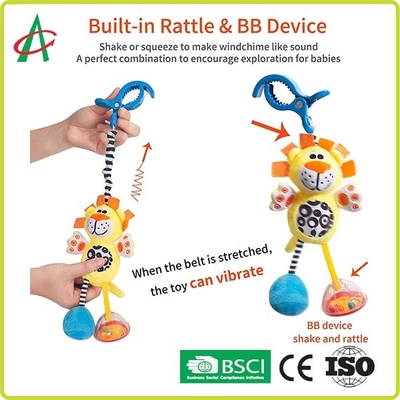 BSCI Pram Rattle لعبة للأطفال 27 سم × 12 سم 3-24 شهرًا