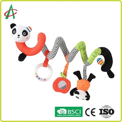 BSCI Baby Panda لعبة لولبية قطيفة مع مرايا مخصصة