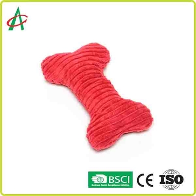 لعبة الكلب القطيفة Coloful Bone المتينة المخصصة مع Squeakers
