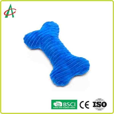 لعبة الكلب القطيفة Coloful Bone المتينة المخصصة مع Squeakers
